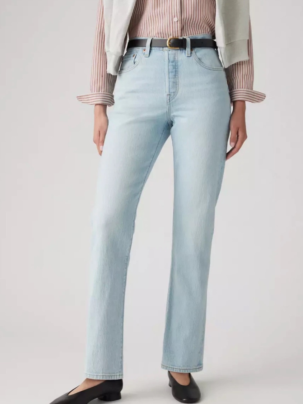 NEW! LEVI'S 501 Original Fit Straight Leg Jeans Light Wash Size 26 x 28